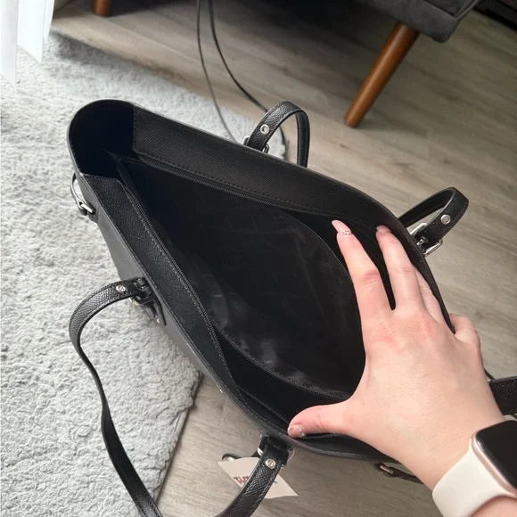 Michael Kors Black Saffiano Leather Tote - Picture 4 of 6